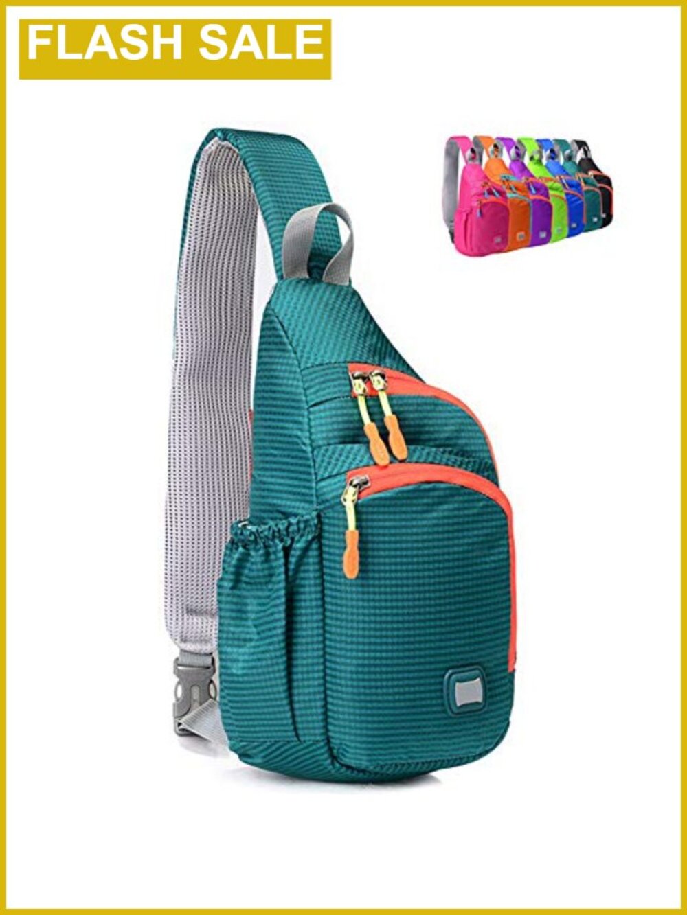 Waterproof Nylon Sling Backpack Crossbody Shoulder Bag Daypack